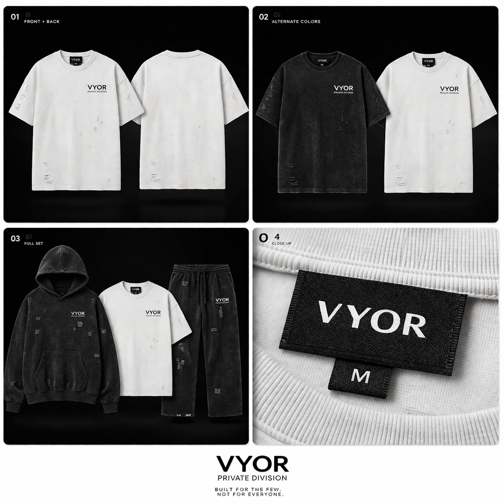 VYOR Oversized Distressed Tee