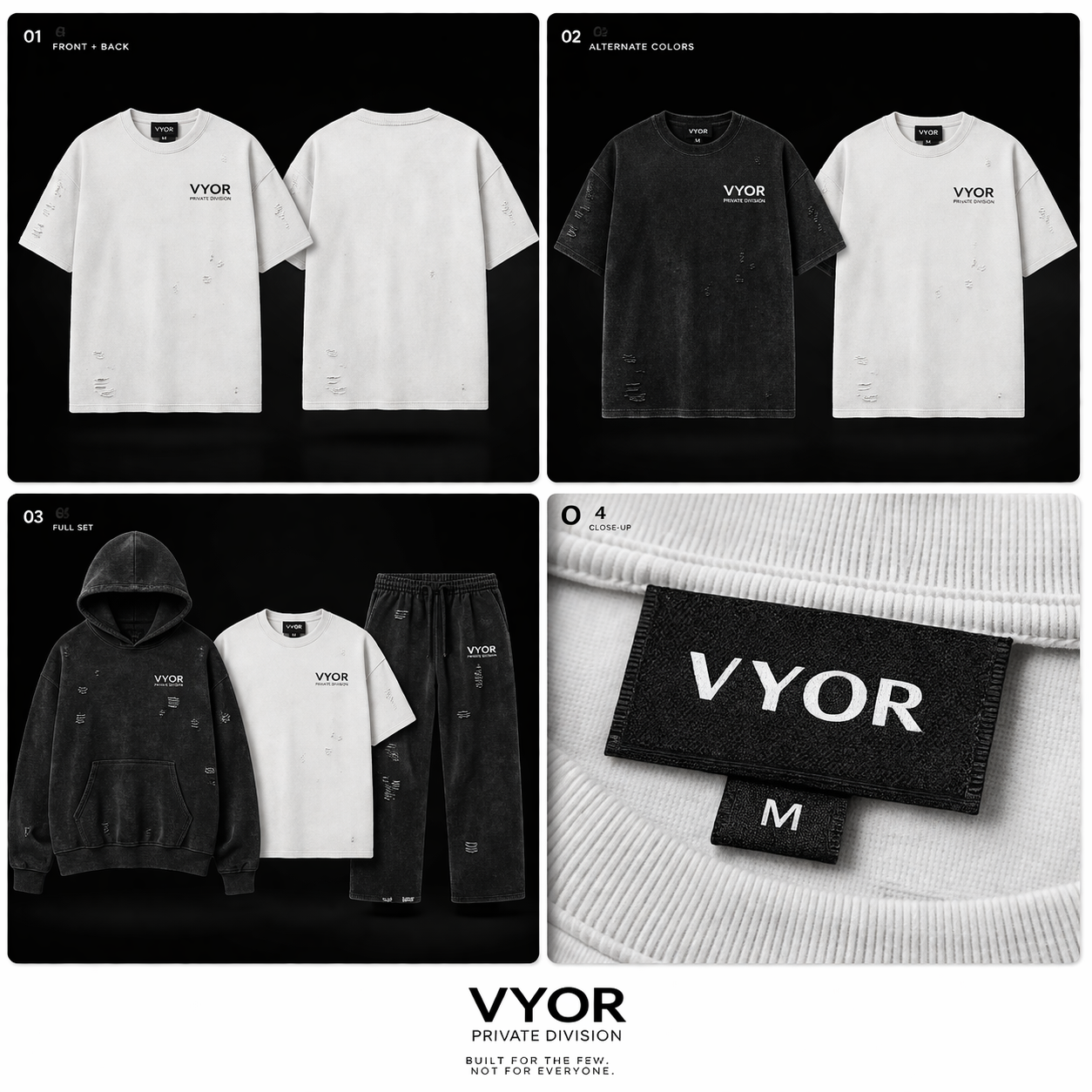 VYOR Oversized Distressed Tee