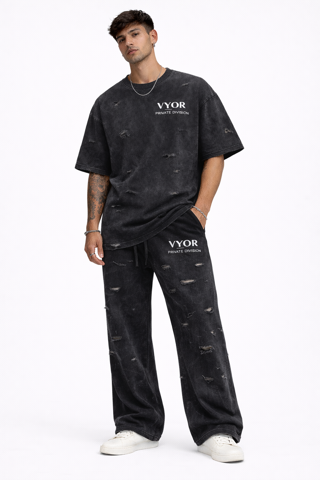 VYOR Oversized Distressed Tee