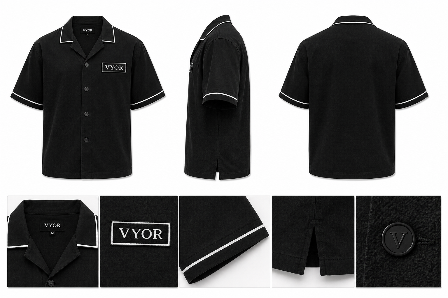 VYOR MENS BOWLING BUTTON UP