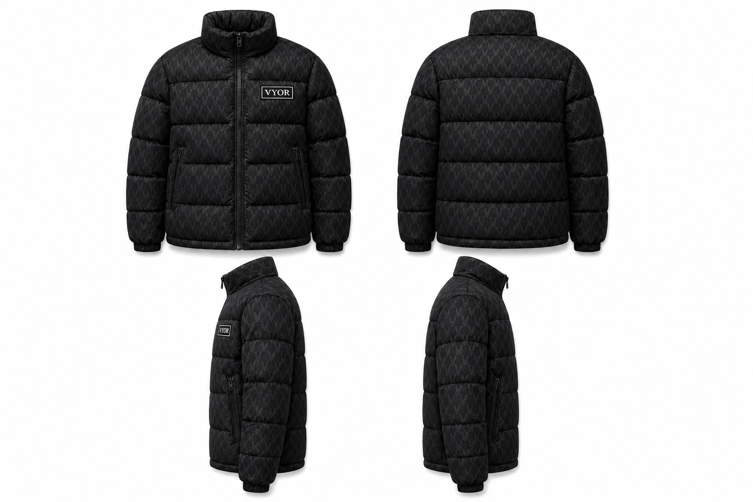 VYOR MONOGRAM PUFFER COAT